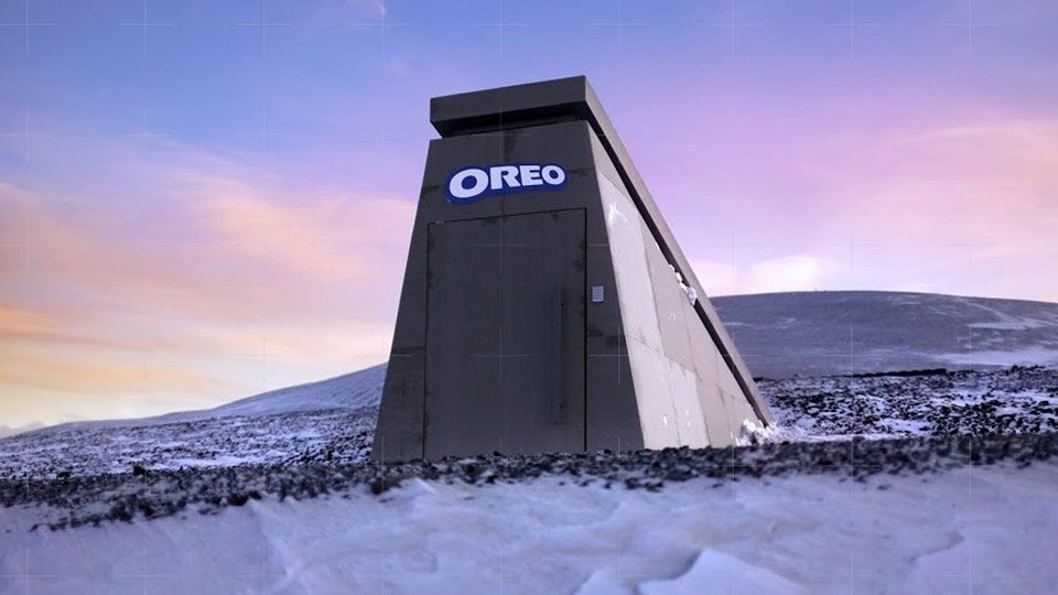 「Oreo 末日保險庫」是係以 Svalbard Global Seed Vault 為靈感