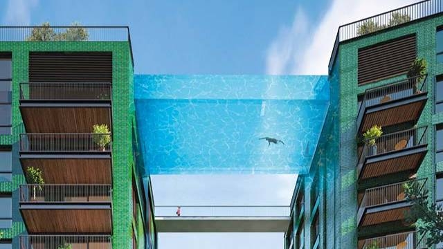 Sky Pool 位於英國倫敦南部嘅 Embassy Gardens