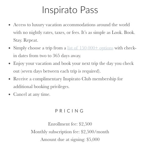 美國旅遊公司 Inspirato 推出全球第一個豪華旅遊訂閱服務「Inspirato Pass」。