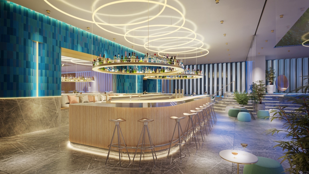 酒店仲有同世界著名廚師合作嘅法式蛋糕店及酒吧。