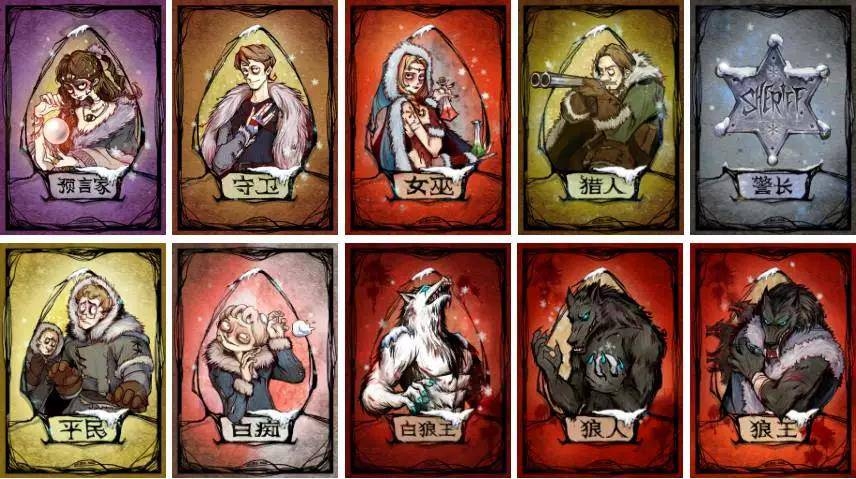 建議主持人平均安排遊戲中各個角色嘅人數。