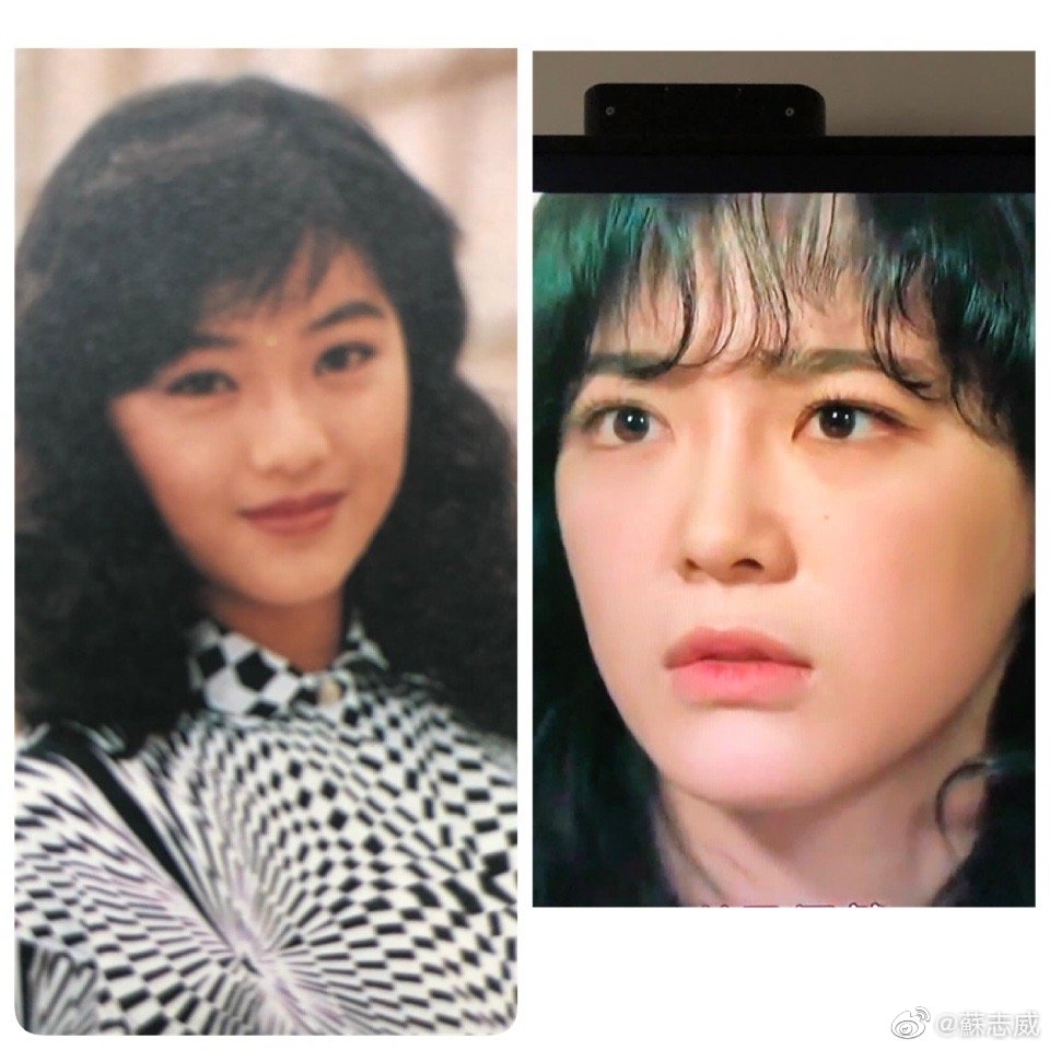 蘇志威曬出劉小慧 21 歲時嘅舊照同金世正做對比。