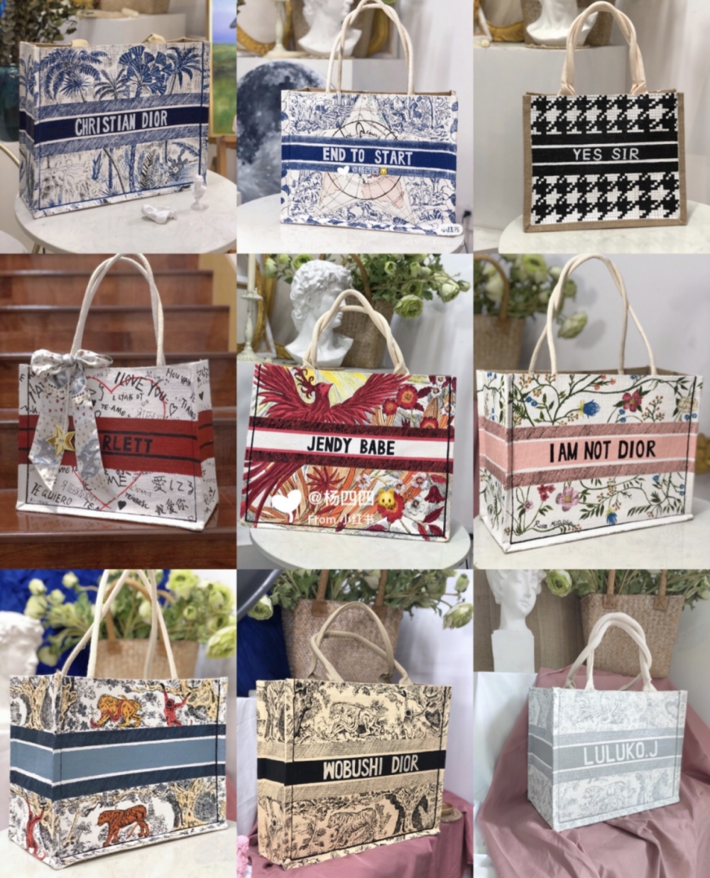 網上有唔少用家分享佢哋嘅「作品」,其中有唔少都將手袋改造成「Dior Book Tote」