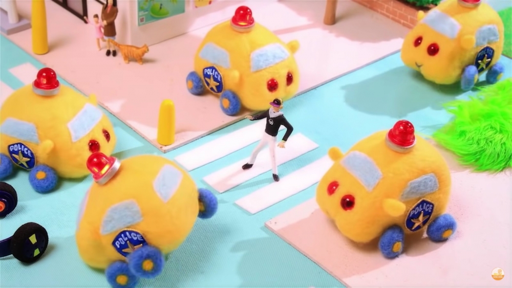 警車型天竺鼠車車