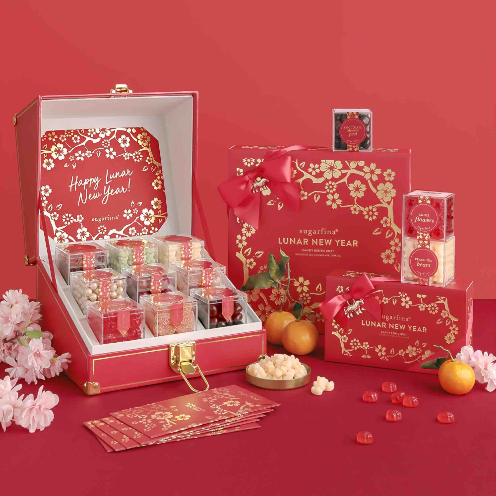 Sugarfina推出限量版9盒裝新年迷你糖果寶箱。