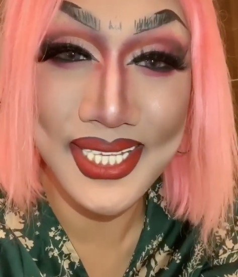 韓美娟妝容嚇人