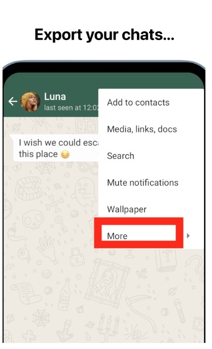 點選右上角 3 點選擇 「More/更多」