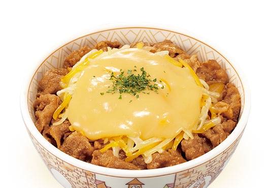 とろ~り3種のチーズ牛丼