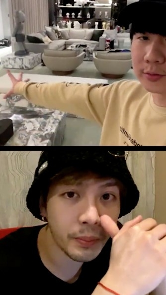 客廳中收藏有唔少潮流玩具