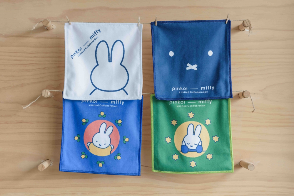 Pinkoi x miffy 限量版小方巾