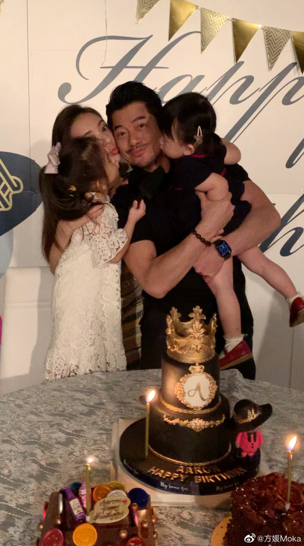 郭富城2017年同內地網紅方媛結婚,育有大女Chantelle、細女二寶。