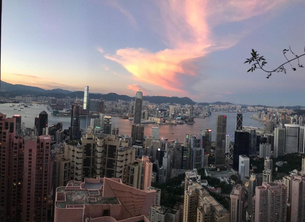 俯瞰維港全景