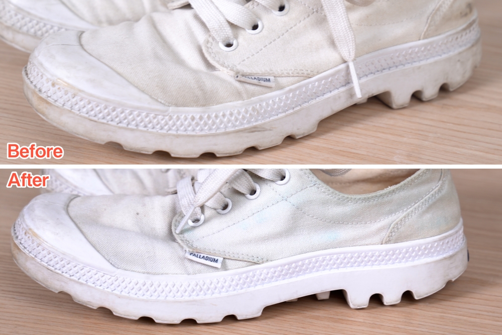 布的位置擦完後會變了藍色