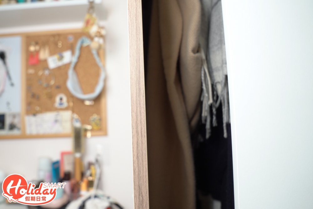 留有一條空隙讓衣物疏通空氣