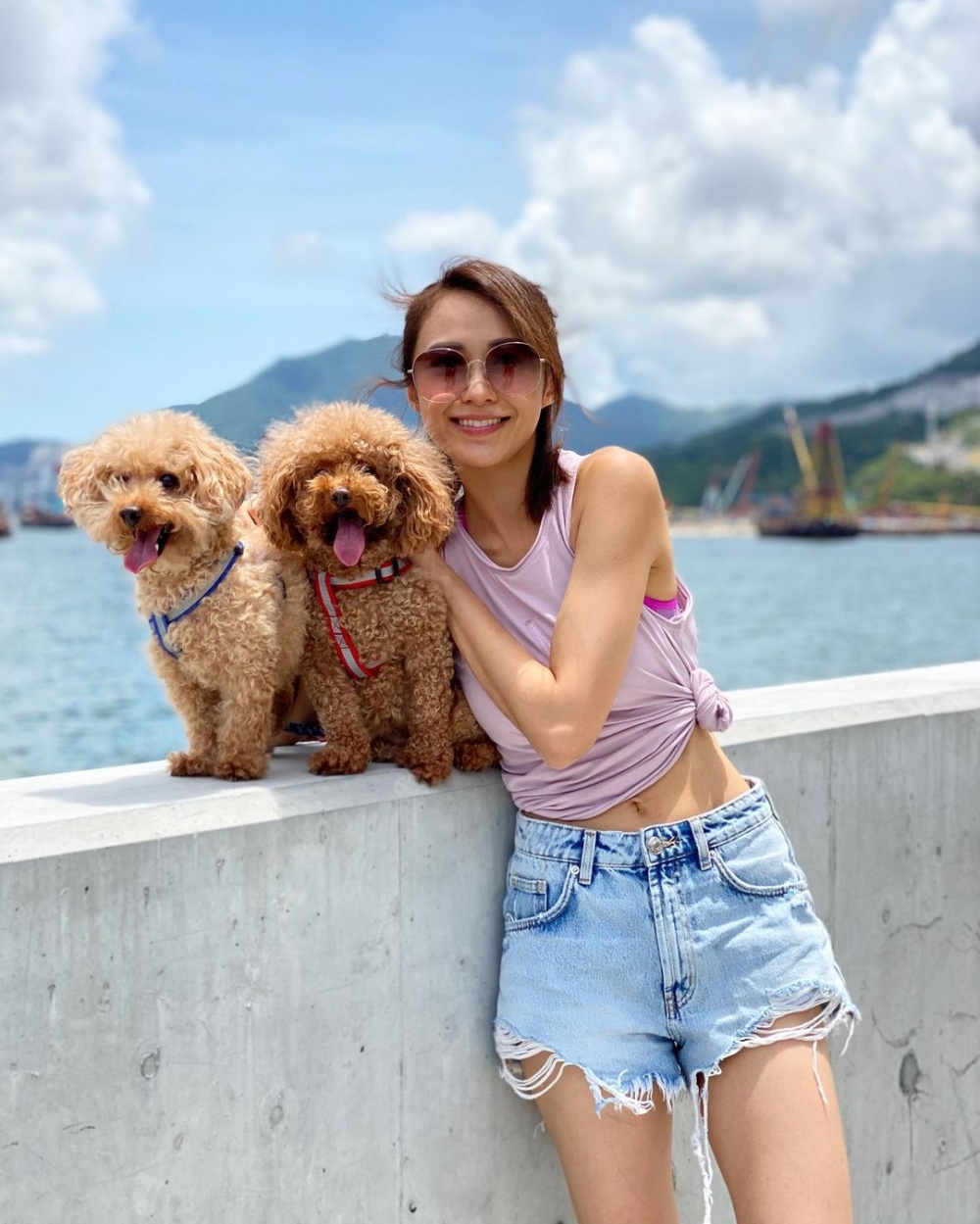 湯怡同洪卓立戀愛11年,對洪卓立養嘅兩隻玩具貴婦狗好有感情