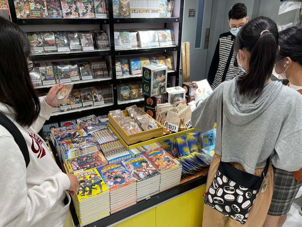 場內售賣多款熱門動漫漫畫