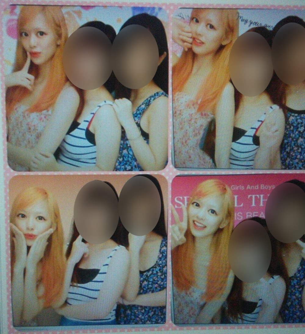 馮盈盈染咗金色頭髮