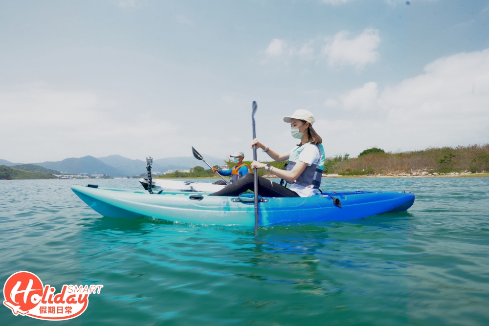 這裏與玩水上活動勝地西貢不同,人流較少,船亦較少,水流較平靜,最適合新手撐獨木舟。