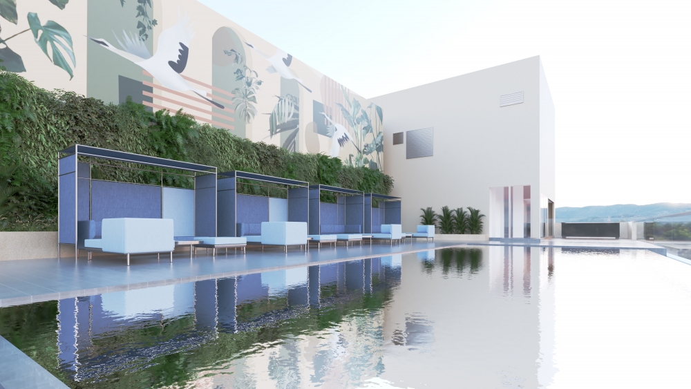 另外最大賣點是天台無邊際泳池,可俯瞰深灣和鴨脷洲景色。