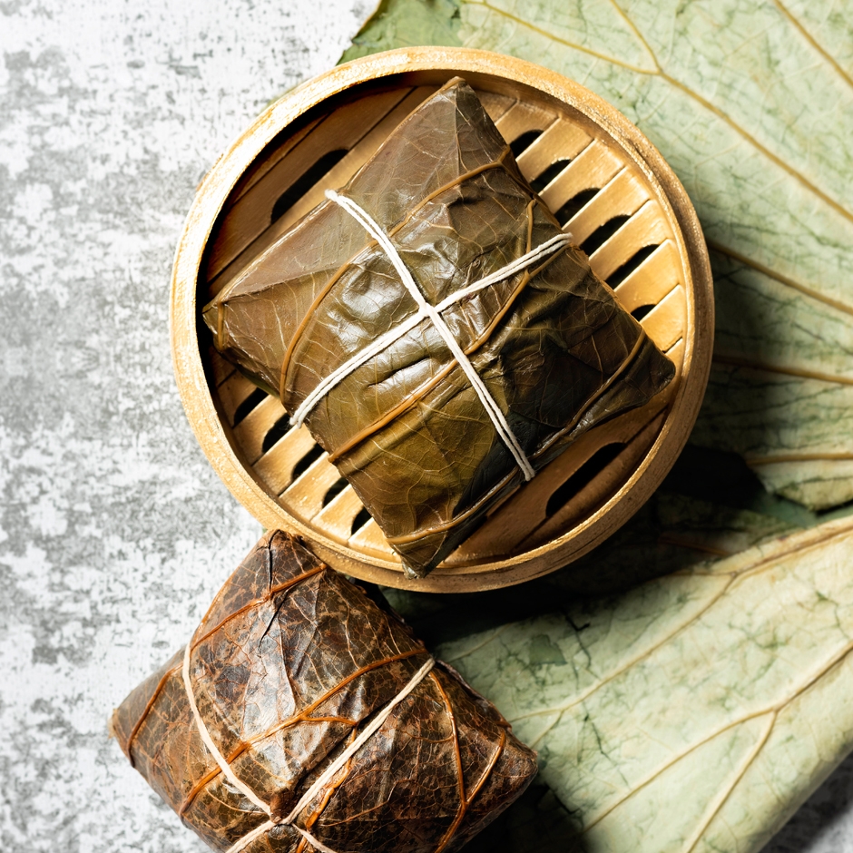 鮑魚瑤柱豚肉裹蒸粽