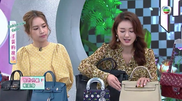張寶兒都帶咗2個Birkin（一個黑色Birkin、一個藍色Birkin）同1個米色Kelly袋出演
