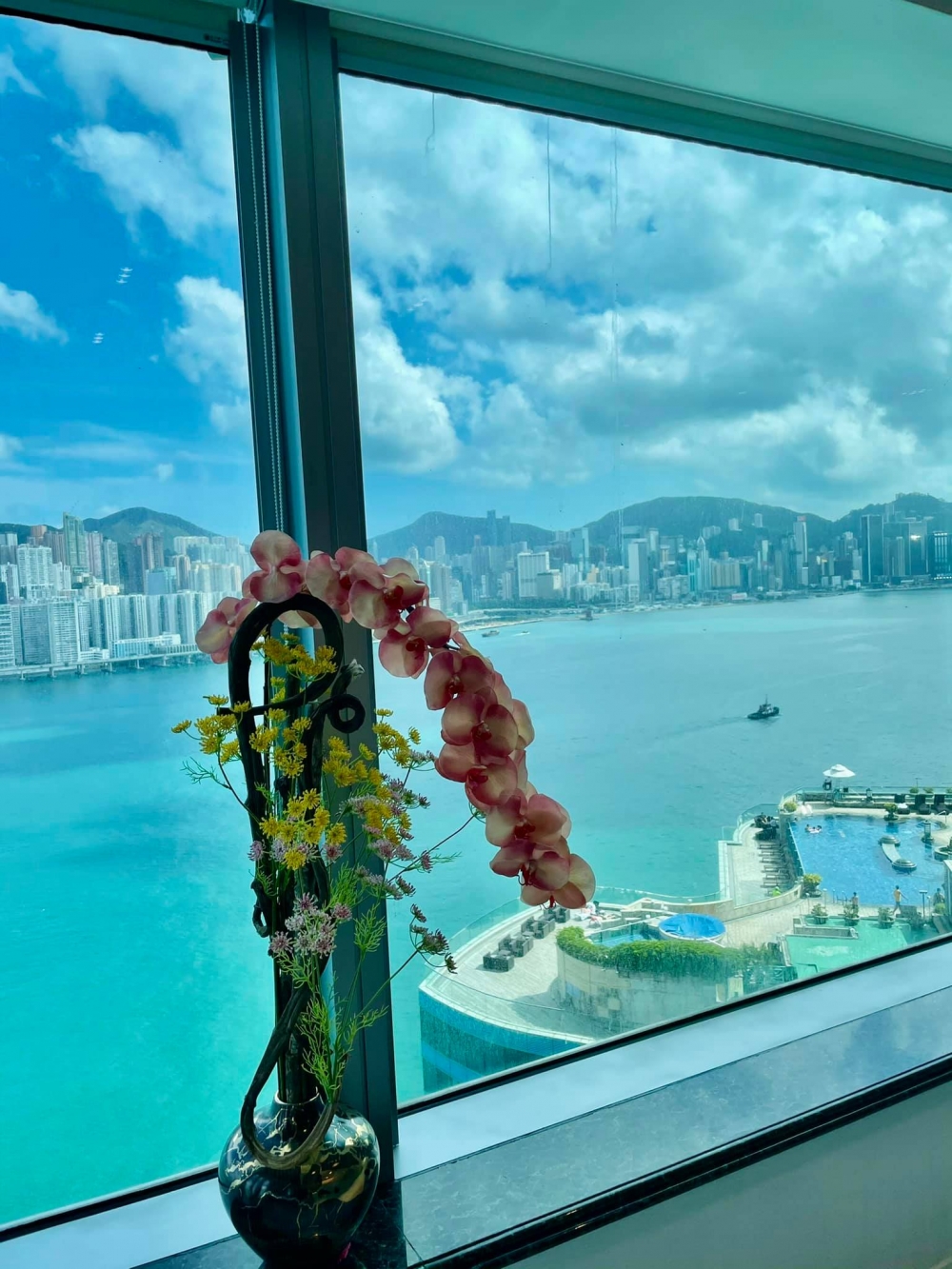 日前陳曼娜嘅好友就送咗一啲花畀佢