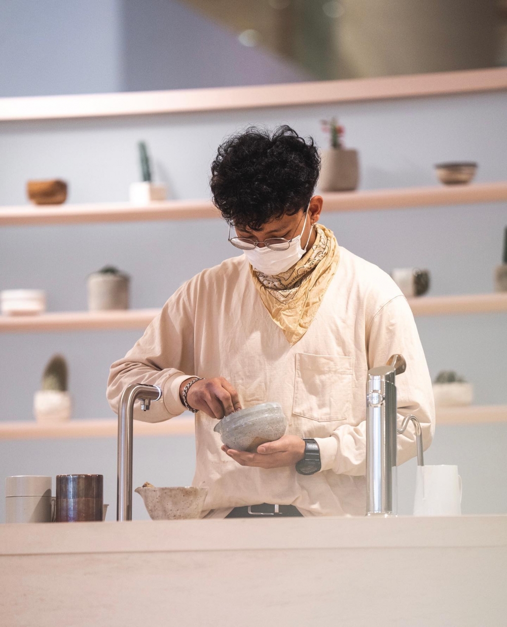 店員更會即席手打抹茶