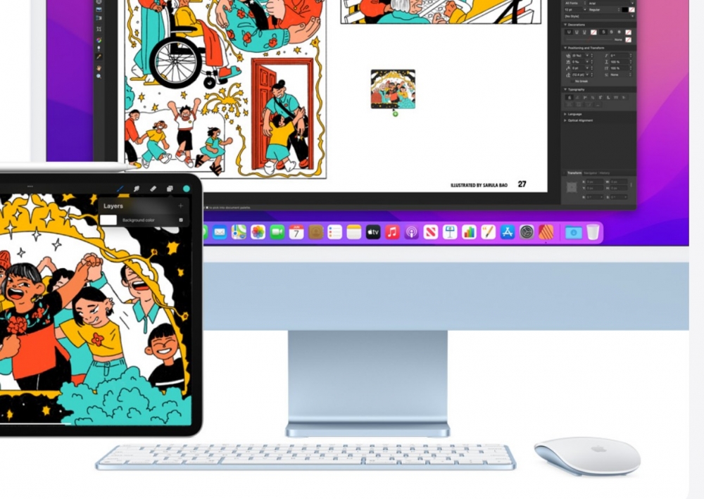 macOS Monterey加入最強功能Universal Control,用一組鍵盤、滑鼠,即能操控Mac、MacBook與iPad畫面及傳送檔案等。