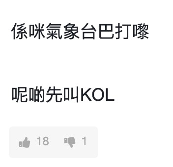 網友大讚：「呢啲先叫KOL」