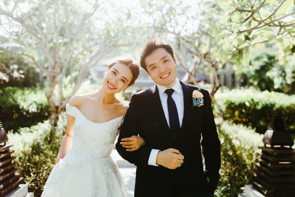 朱千雪同青梅竹馬男友結婚後更安心做人妻