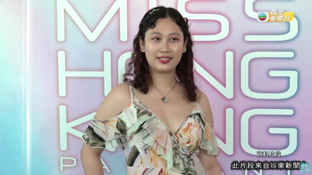 Kristen喺現身港姐首輪面試時已成為全場焦點