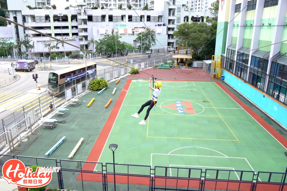YM-Adventure是全港首個以五邊形設計,樓高3層的挑戰繩網場地。