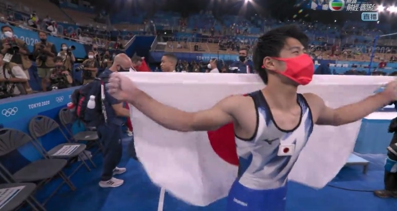 東京奧運男子個人全能體操比賽完滿結束,日本代表橋本大輝奪得金牌