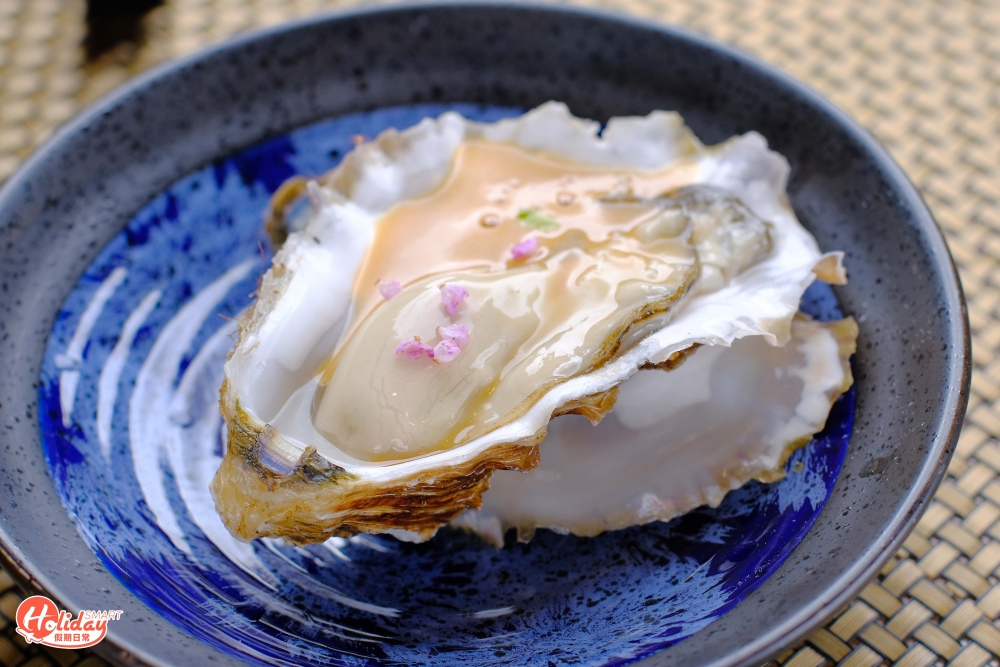 晚市套餐性價比最高，可以食到即開生蠔，選用現時日本時令蠔款，當日則有岩手縣赤崎蠔，質地爽脆之餘，入口非常濃郁。