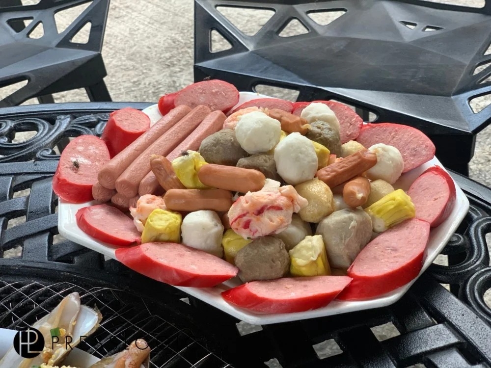 秘密花園燒烤場的食物選擇多樣化。