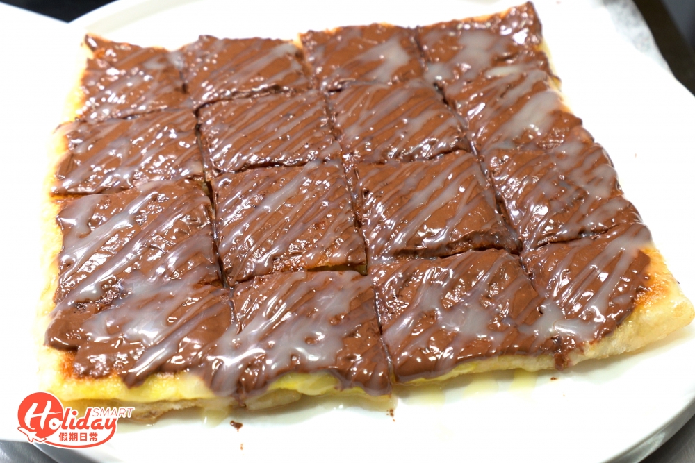 當然不少得最經典的甜食Nutella榛子醬口味,用上原條香蕉切片和雞蛋作餡料。