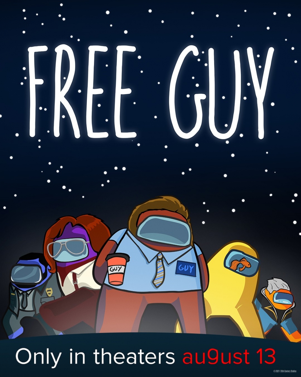《Free Guy》海報向多款經典及人氣游戲致敬!