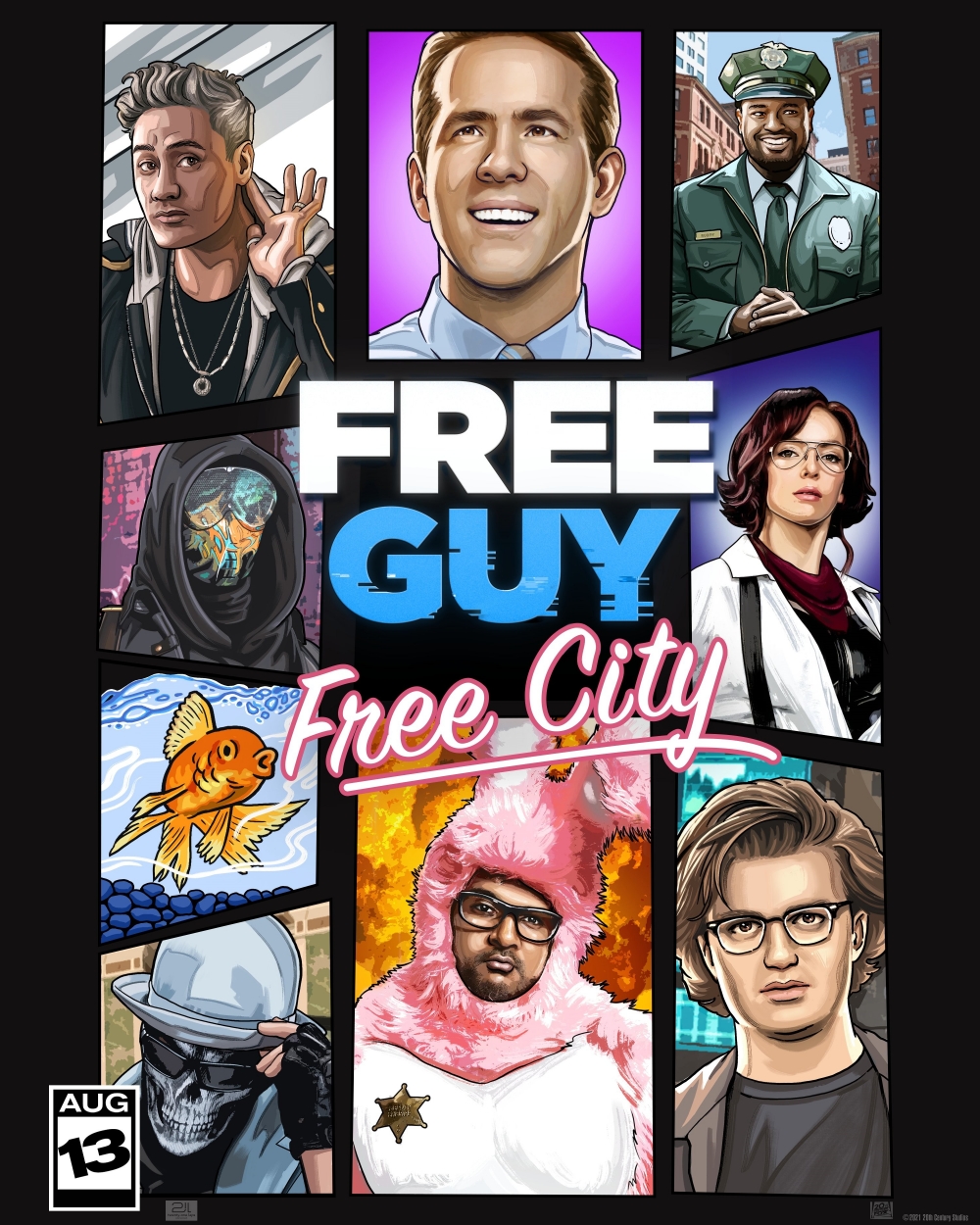 《Free Guy》海報向多款經典及人氣游戲致敬!