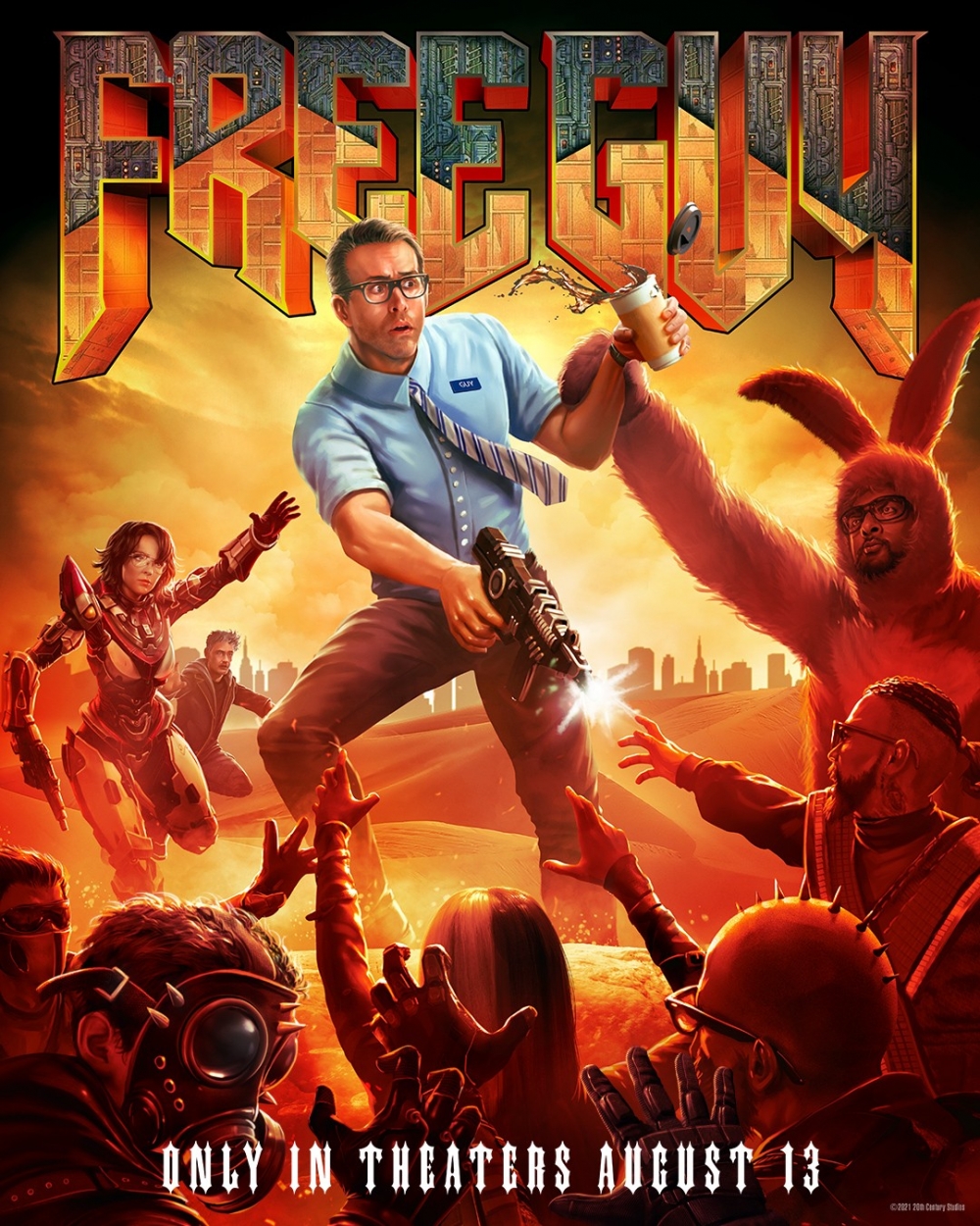 《Free Guy》海報向多款經典及人氣游戲致敬!