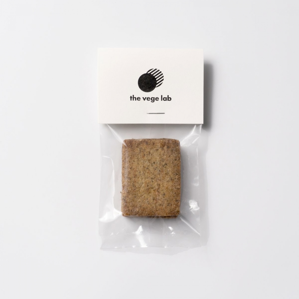 The Vege Lab純素曲奇的獨立包裝走簡約路線。
