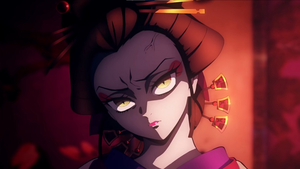 在《遊郭篇》中登場的墮姬,美艷外貌之下非常心狠手辣!