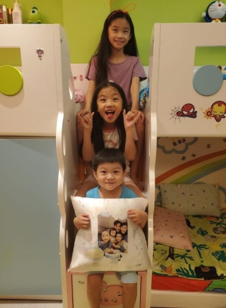 胡諾言同陳琪就為3位子女打造佢哋嘅小空間!