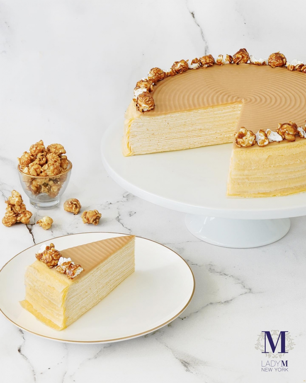 Lady M爆谷千層蛋糕(6" $480 | 9" $750)