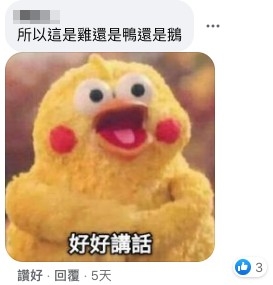 總係有人疑惑佢哋究竟係雞定係鴨