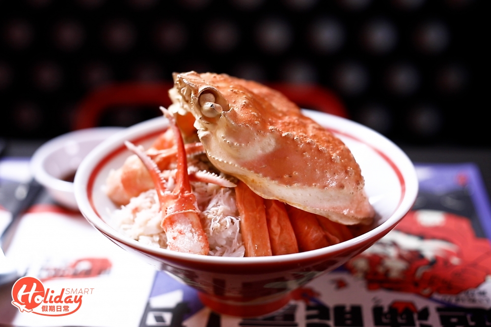 蟹丼用上松葉蟹,有齊蟹棒、蟹肉、蟹膏、蟹籽等等,用料新鮮,入口蟹似甘甜美味。