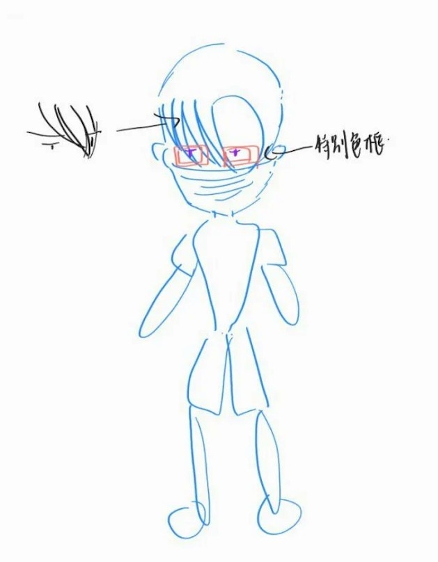 港女非常貼心咁附上該男仔嘅造型模擬圖～