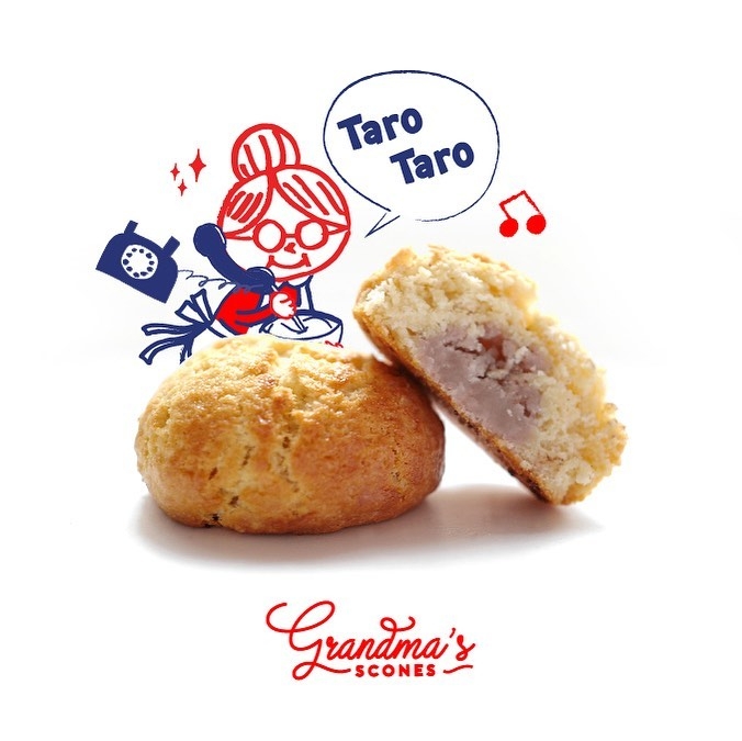 Grandma's Scones芋泥鬆餅。