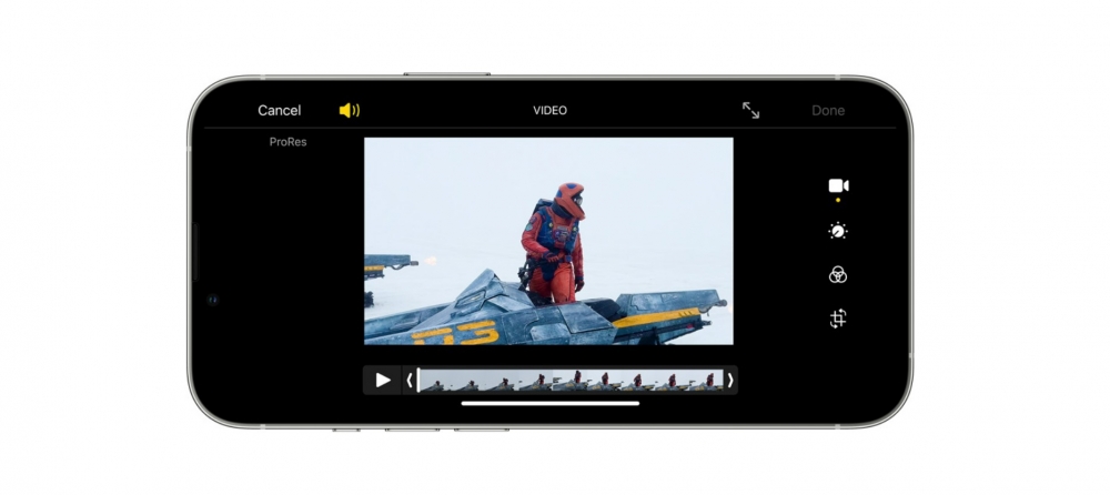 iPhone 13 Pro/Pro Max支援ProRes 2格式,最高可拍攝4K解像度影片。