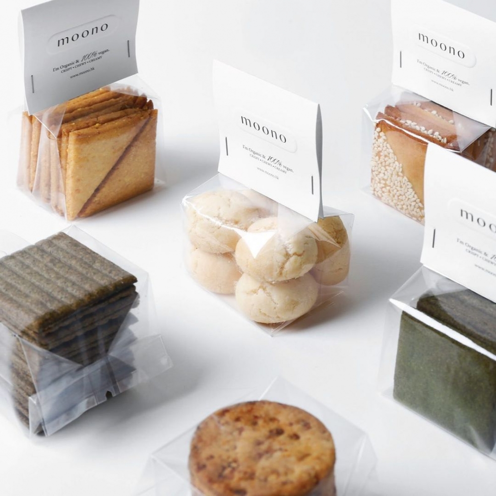 moono全素曲奇的包裝簡約精致~