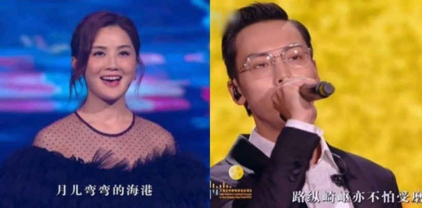 阿sa同陳偉霆分手後首次同台,並一齊大合唱《東方之珠》!